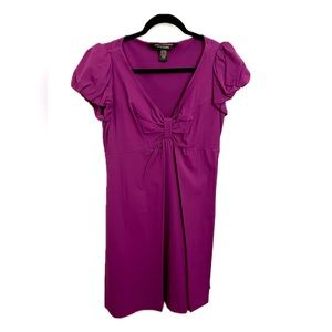 Diane Von Furstenburg puff sleeve flounce dress